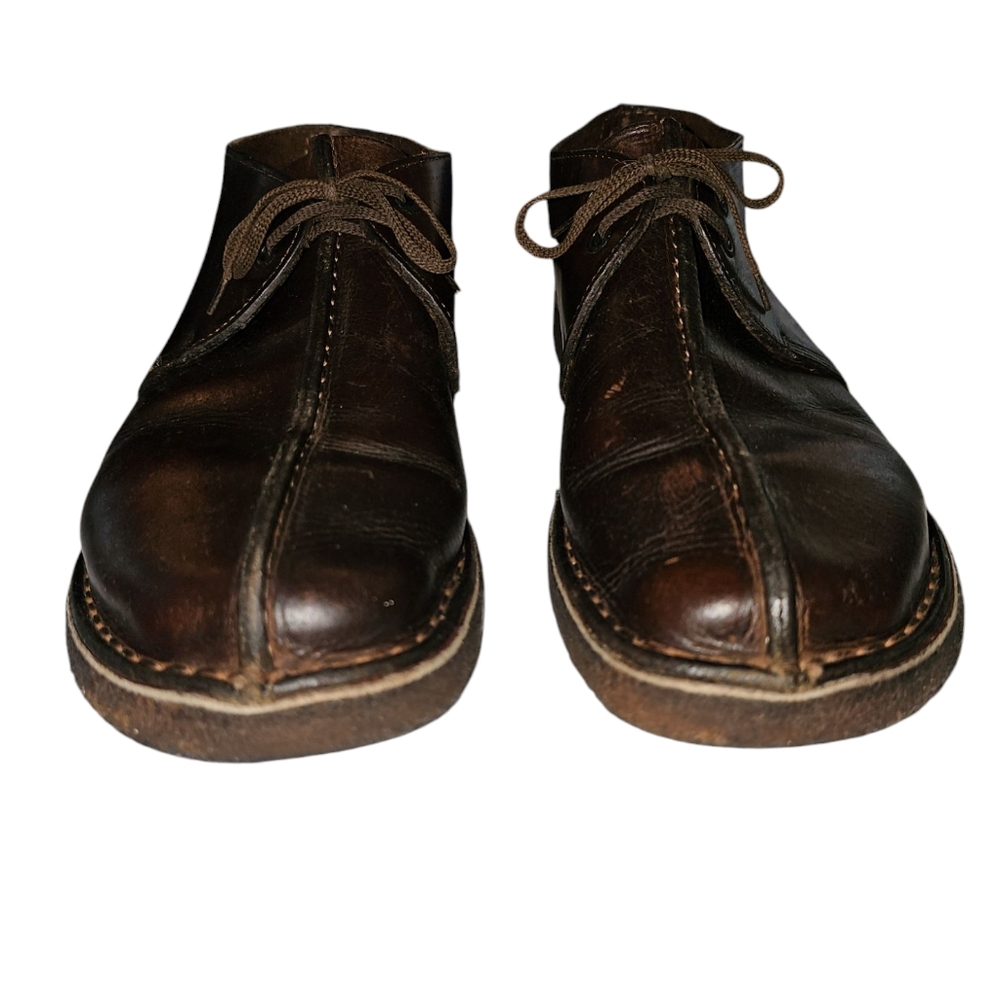 Clarks Original Desert Trek Crep Sole Mens 9M Brown Leather Pre-owned Sold As Is